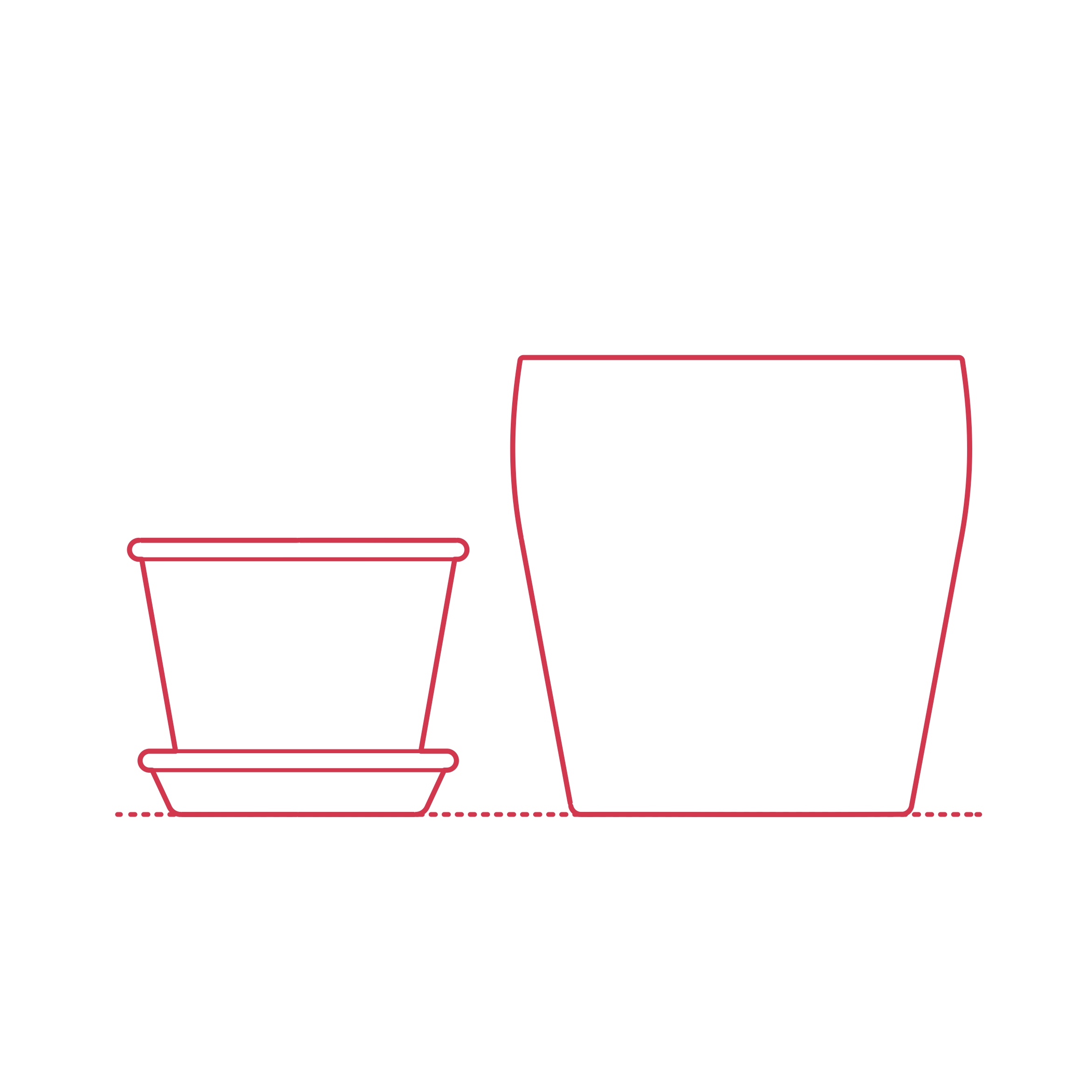 Objects Plant Pots Contour Svg Vector Free Vectors
